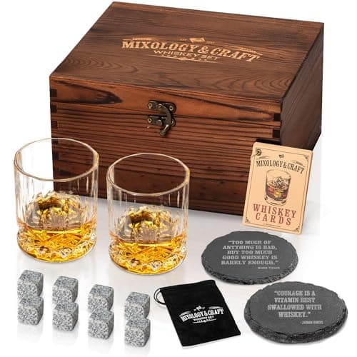 Mixology & Craft Whiskey Stones Gift Set
