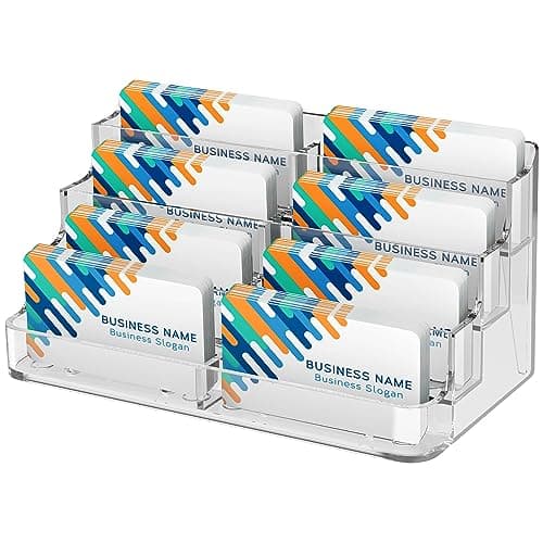 MaxGear Clear Acrylic 8-Pocket Card Holder