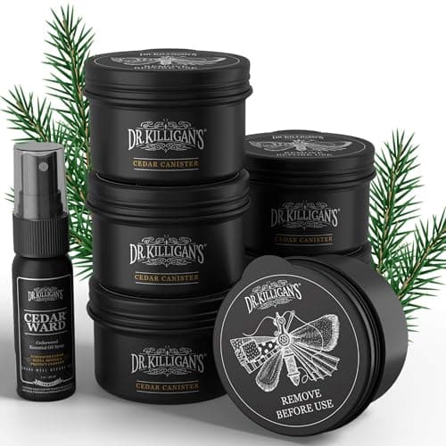Dr. Killigan's Cedarwood Chip Canisters with Cedar Ward