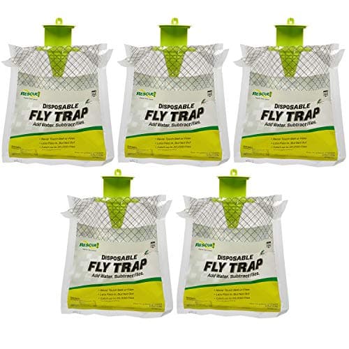 RESCUE! Outdoor Disposable Fly Trap - 5 Traps