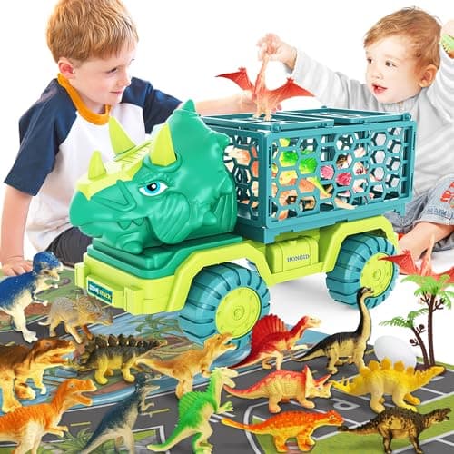 HONGID 8803B Triceratops Dinosaur Truck Play Set