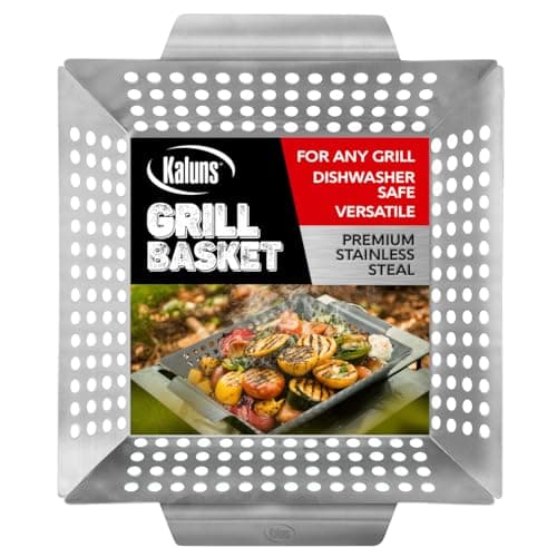 Kaluns Heavy Duty Stainless Steel Grill Basket
