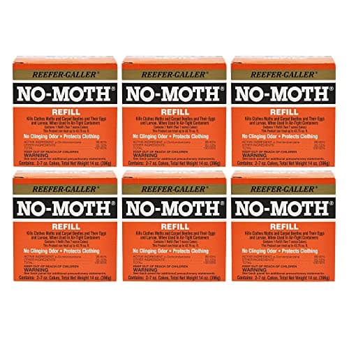 Reefer-Galler No Moth Closet Hanger Refills - 6 Pack
