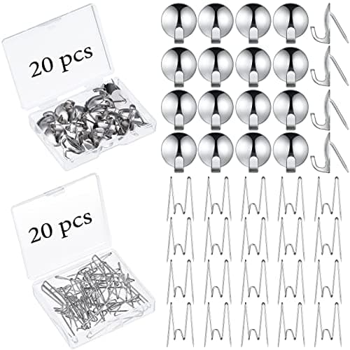Ripeng 40 Pcs Cubicle Hooks Set