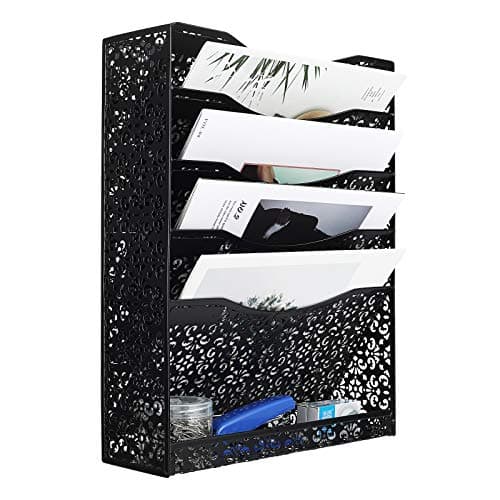 Easypag 5-Tier Decorative Metal File Holder
