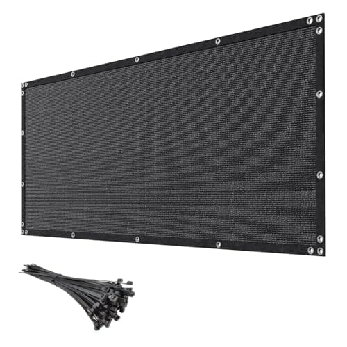 Mychoiii 5ft x 50ft Black Privacy Screen Fence