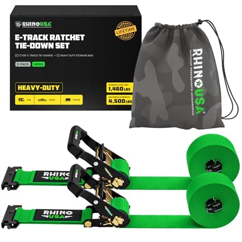 Rhino USA E-Track Ratchet Tie-Down Set