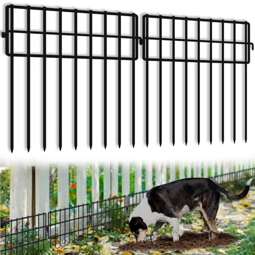 KYATE 32-Panel Black Animal Barrier Fence