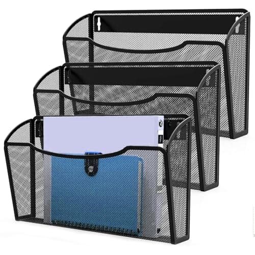 Mindepot GQWJ 3-Pack Mesh Wall File Holder