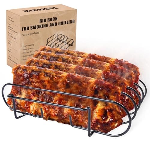 MERRISSE Rib-Rack-1 Rib Rack for Grilling and Smoking