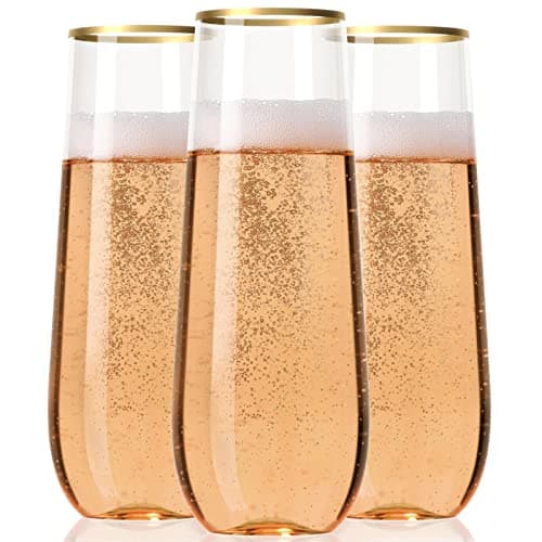 Lendra L-002 Gold Rim Champagne Flutes