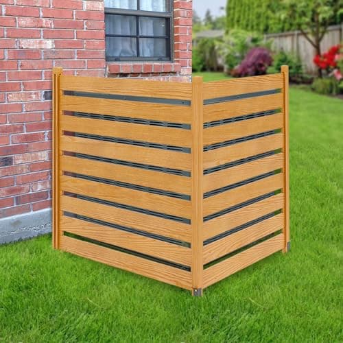 ZIKEBTUY 48' x 48' Wood Privacy Screen Fence