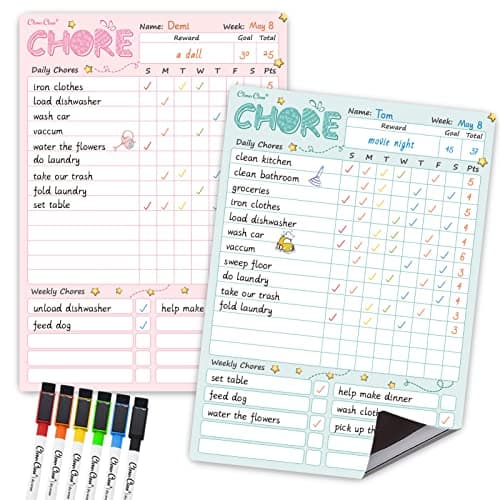 Chore Chart Dry Erase Boards