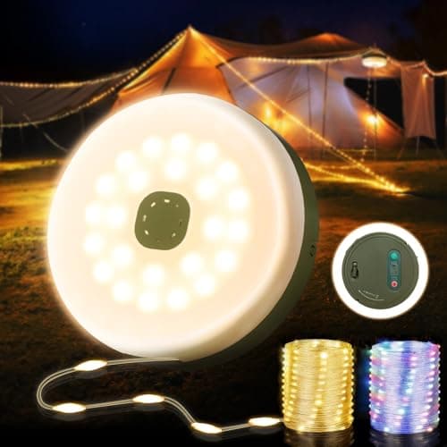 Kuqihug 32.8FT Rechargeable Camping String Lights