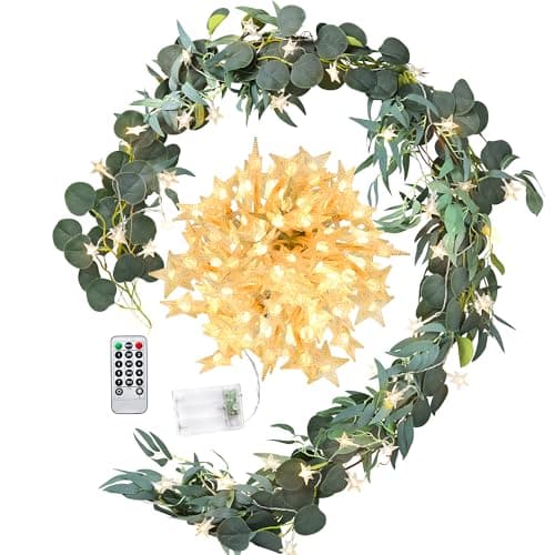 FiveSeasonStuff Woodland Whispers Star String Lights