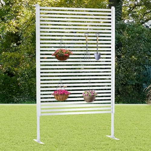 Twira 47x71 White Outdoor Privacy Screen
