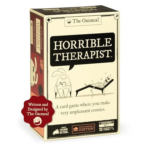 Exploding Kittens Horrible Therapist Extra Horrible Edition Card Game