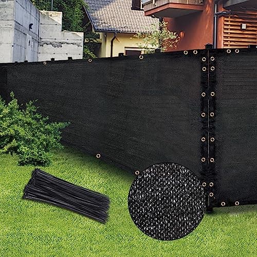 Badao Black 6FT x 50FT Privacy Screen Fence
