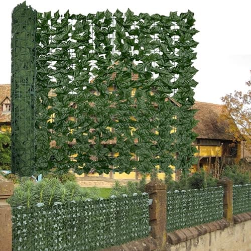 Dopgib Artificial Ivy Privacy Fence Screen