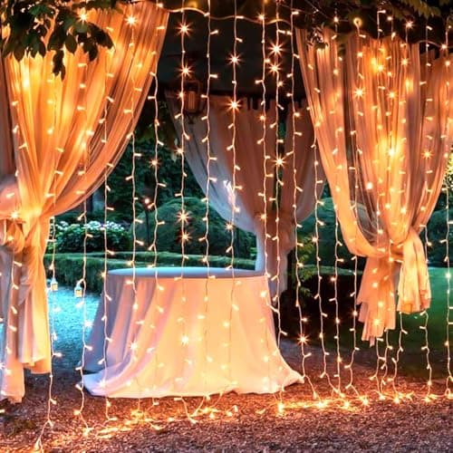 Brightown 300 LED Orange Curtain Lights