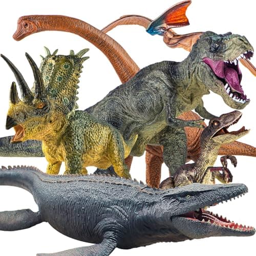 Lavesom 6PCS Jumbo Dinosaur Toy Set