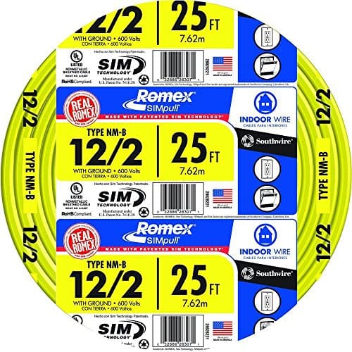 Southwire 28828221 Romex Indoor Wire 25Ft