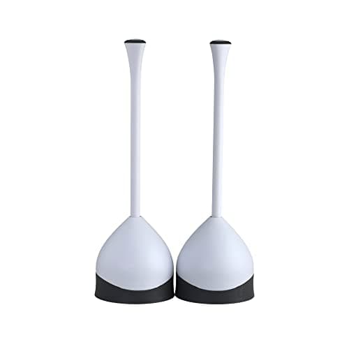 Toilet Plungers & Holders with Ergonomic Handles