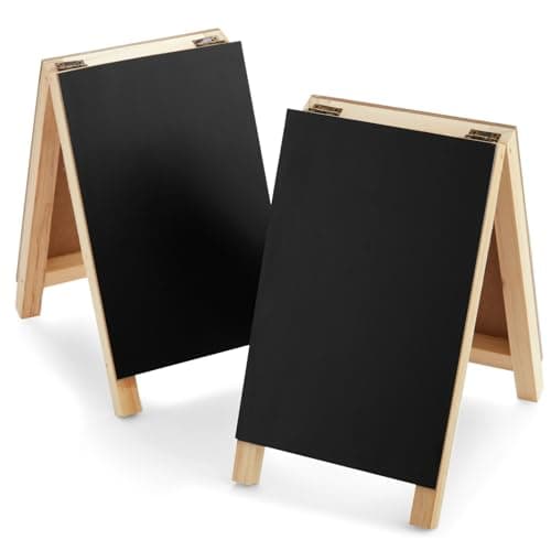 Juvale ZECGY 2 Pack Mini Chalkboard Easels