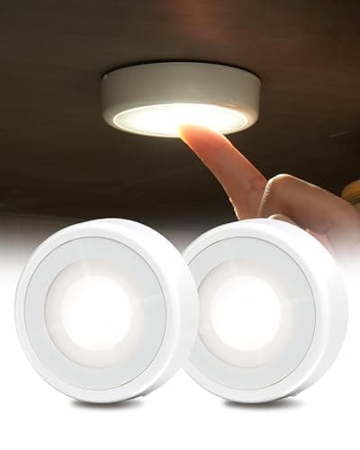 EZVALO LED Puck Lights 2-Pack 3-Color