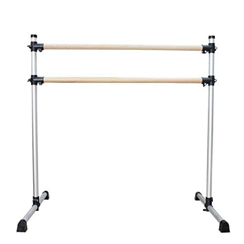 Umeken 4-Foot Double Wood Portable Ballet Barre