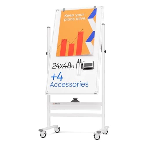 Rolling Easel-Style Dry Erase Boards