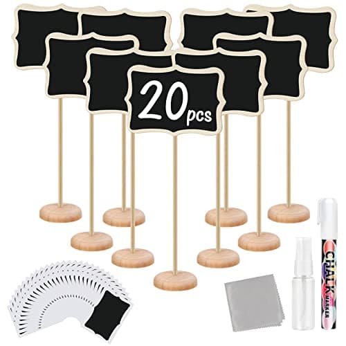 Wearhome SMHB Mini Chalkboard Signs 20 PCS