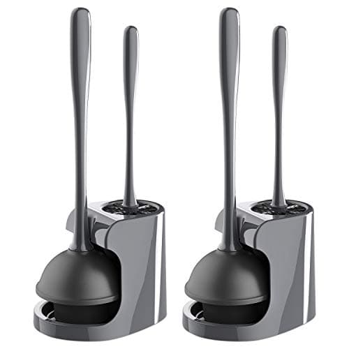 MR.SIGA Gray Toilet Plunger Combo Set