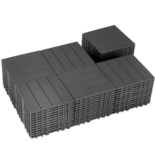 Skillmaid 72 PCS Dark Grey Deck Tiles