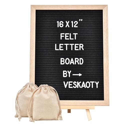 Veskaoty FL-12x16-B Felt Letter Board