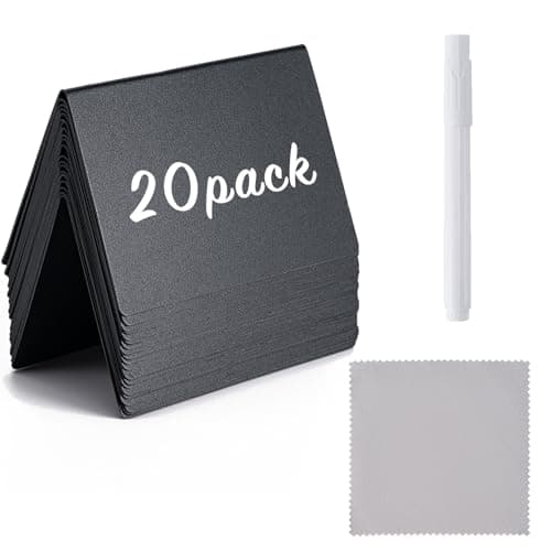 Boomiboo MNHB-20V Mini Chalkboard Signs 20 Pack