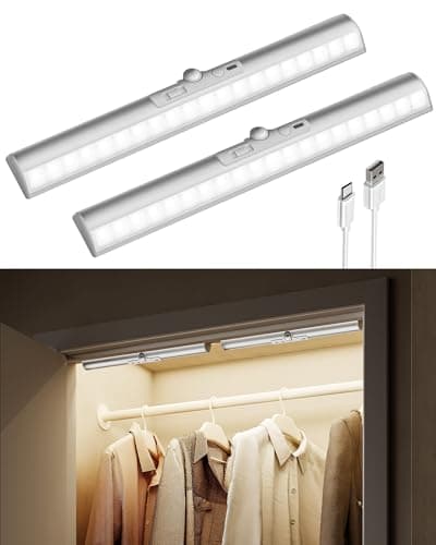 EZVALO EZL2437A Motion Sensor Closet Lights 2-Pack