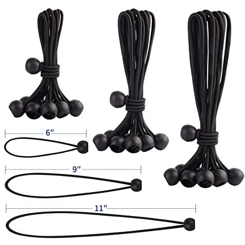Skytened 30PCS Ball Bungee Cords Set