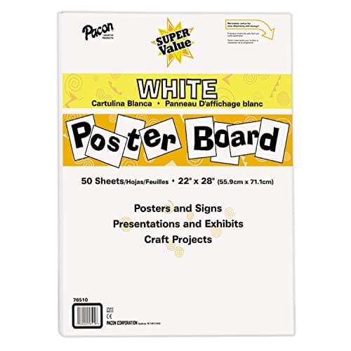 Pacon Super Value Poster Board 50 Sheets