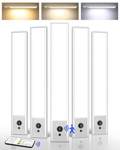EZVALO 5-Pack Rechargeable Motion Sensor Under Cabinet Lights