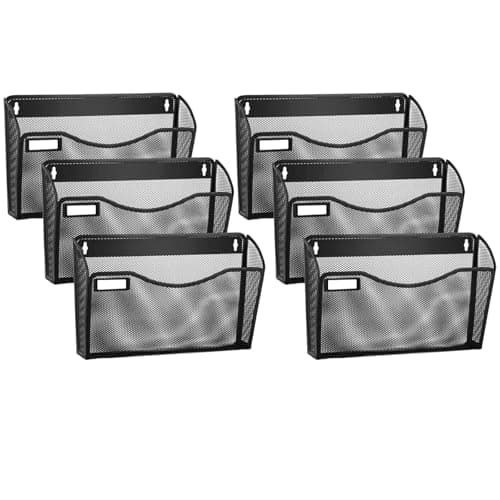 Samstar AAA10043 Mesh Wall File Organizer 6-Pack