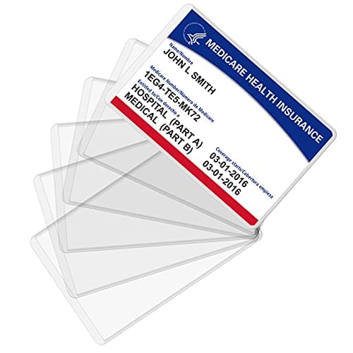 Fabmaker FM-02-01 Medicare Card Protector 6 Pack