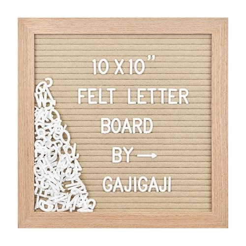 Gajigaji 10x10 Beige Felt Letter Board