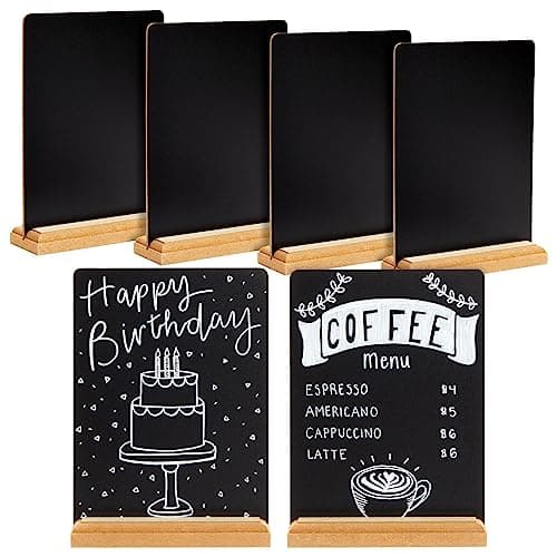 Juvale LJ-0424 Mini Chalkboard Signs 6-Pack