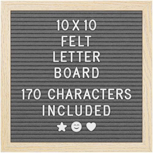 Yes4Quality YQ-FLB Felt Letter Board 10x10