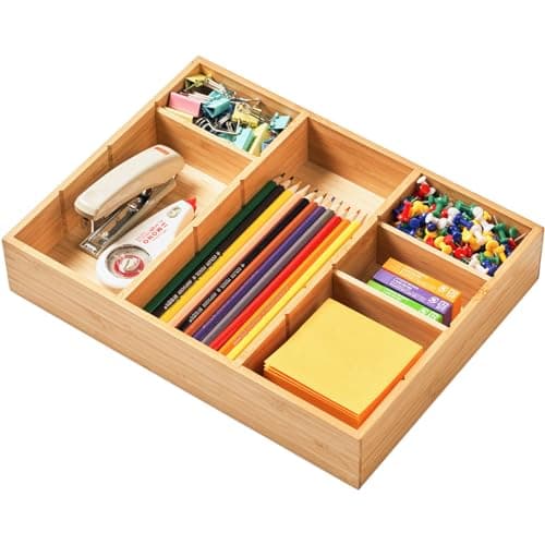Umilife 9x12 Bamboo Desk Organizer