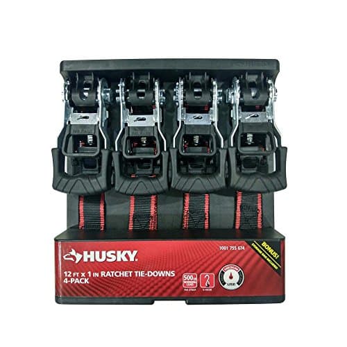 Husky Heavy-Duty Ratchet Tie-Downs 4 Pack