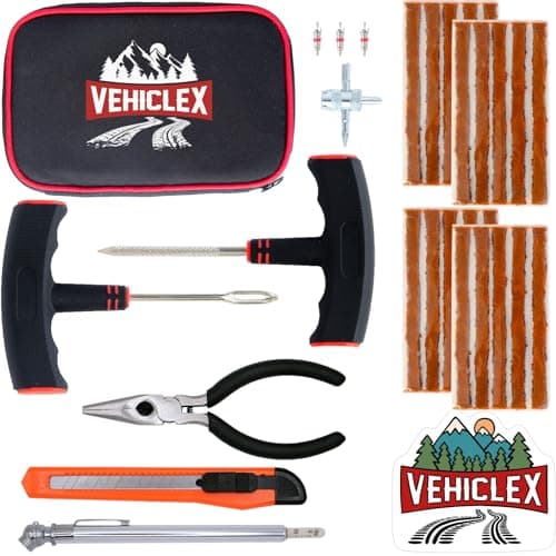 Vehiclex VHX Compact Tire Repair Kit 30 Pcs