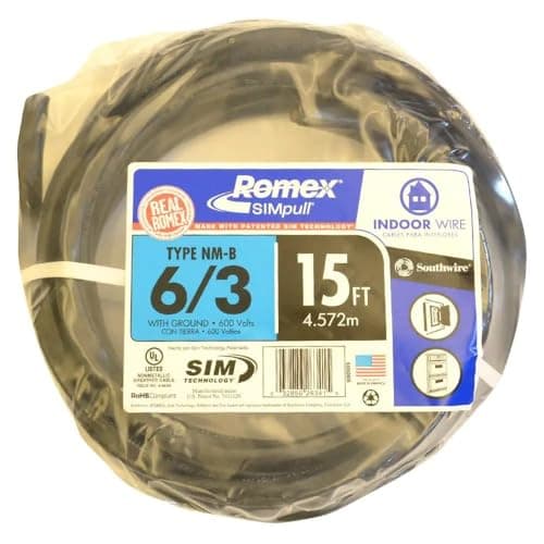Southwire Romex SIMpull 6/3 NM-B Wire