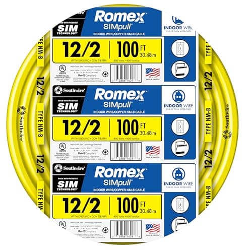 Southwire Romex SIMpull 12/2 Indoor Cable